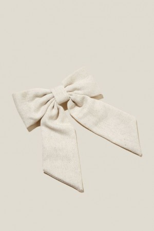 Accesorios Para El Cabello Cotton On Heidi Hair Bow Mujer Beige | nHEdgqR6y9E