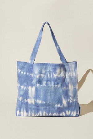 Bolsas Cotton On Dakota Oversized Tote Mujer Azules Blancas | HJ1uTQaPK6H