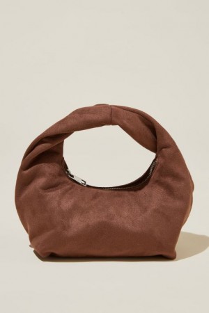 Bolsas Cotton On Goldie Mini Handle Mujer Chocolate | XM7Qtgpp2Ke