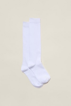 Calcetines Cotton On Classic Knee High Socks Mujer Blancas | Pp3txC88uMV