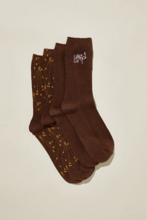 Calcetines Cotton On The Perfect Pair Crew 2Pk Mujer Libra | kvYwaTCdiJE