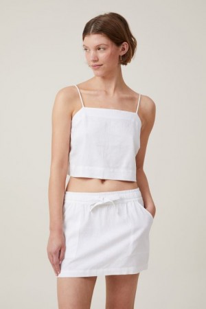 Cami Cotton On Haven Tie Back Mujer Blancas | WPOaAp0Zrcw