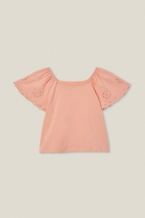 Camiseta Cotton On Ava Corta Sleeve Niña Naranjas | dYjhsZTzmdK