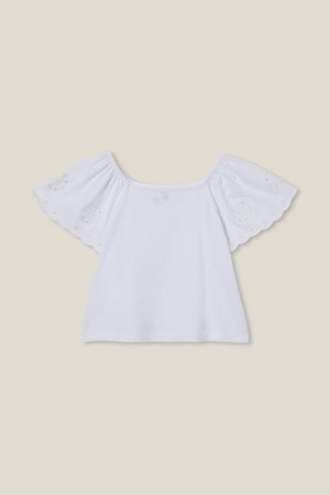 Camiseta Cotton On Ava Corta Sleeve Niña Blancas | hi4XdNp1rVf