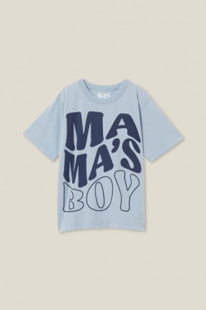 Camiseta Cotton On Jono Corta Sleeve Print Niño Azules | txgxqHYyHE6