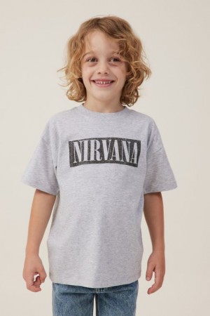 Camiseta Cotton On License Drop Shoulder Corta Sleeve Niño Gris | 0JDMlNjiXUR