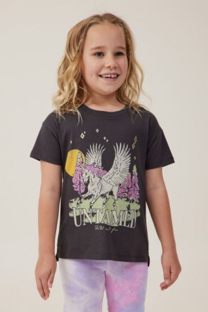 Camiseta Cotton On Poppy Corta Sleeve Print Niña Phantom | CrqwVKJT3eE