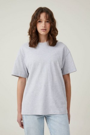 Camiseta Cotton On The Boxy Oversized Mujer Gris | K0s2oZ4lj2W