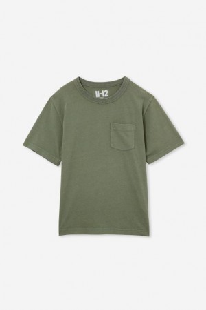 Camiseta Cotton On The Eddy Essential Corta Sleeve Niño Verde Azules | EbJB57erDIe