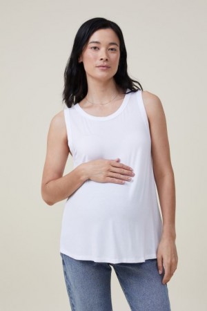 Camiseta Tirantes Cotton On Maternity Everyday Girlfriend _3 Pack Mujer Negras Blancas Rayadas Blancas Verde | vtLUOYClIjB