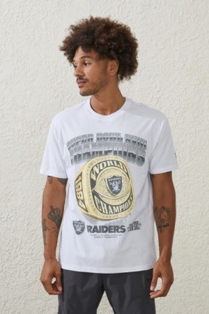 Camisetas Estampadas Cotton On Active Nfl Oversized Hombre Blancas | BqASrcjEJts