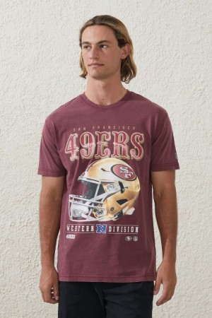 Camisetas Estampadas Cotton On Active Nfl Oversized Hombre Burdeos | iIjzDVvXFdM