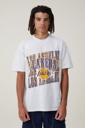 Camisetas Estampadas Cotton On Nba Loose Fit Hombre Blancas | g1cTBkbkC1a