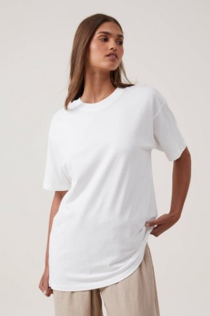 Camisetas Estampadas Cotton On The Oversized Estampadas Mujer Blancas | NhI8iEuvKLp