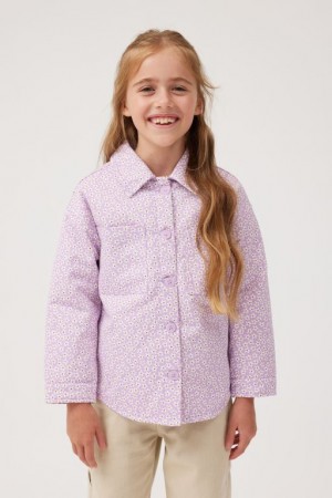 Chaquetas Cotton On Emma Shacket Niña Moradas | 00TYqj7eA3H