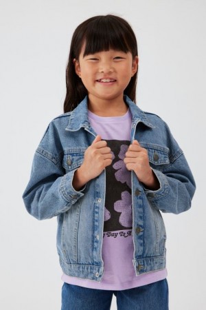 Chaquetas Cotton On Emmy Oversized Denim Niña Azules | qVDbM5S4Elc