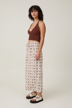 Falda Cotton On Haven Maxi Slip Mujer Gris | E7ycofAmQqQ