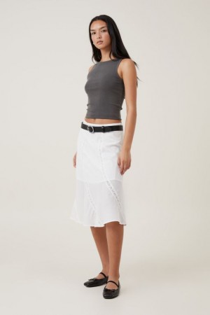 Falda Cotton On Nova Midi Mujer Blancas | miEOX4cR6fJ