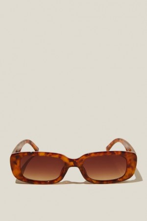 Gafas de Sol Cotton On Abby Rectangle Mujer Sepia | O2SSlRvoRyD