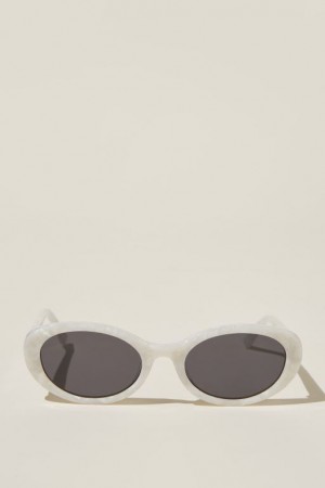 Gafas de Sol Cotton On Carter Oval Mujer Pearl | IsAxwFM3qJ5