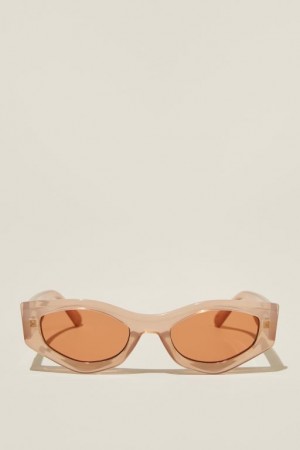 Gafas de Sol Cotton On Harley Angular Mujer Gris | 6soQeFwjgml