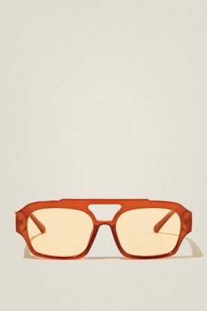 Gafas de Sol Cotton On Lex Aviator Mujer Naranjas | iIpflrR5RPE