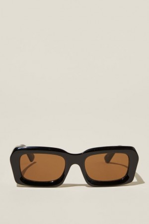 Gafas de Sol Cotton On Miles Square Mujer Negras | XXOfOYkL123