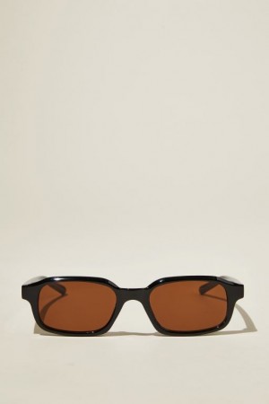 Gafas de Sol Cotton On Ollie Square Mujer Negras Marrones | FwDVbMShEPi