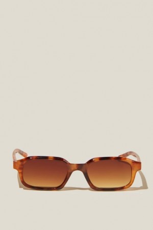 Gafas de Sol Cotton On Ollie Square Mujer Amber | 02k6q3TGzx7