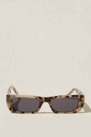 Gafas de Sol Cotton On Perry Square Mujer Creme | K9IKV7nHOTh