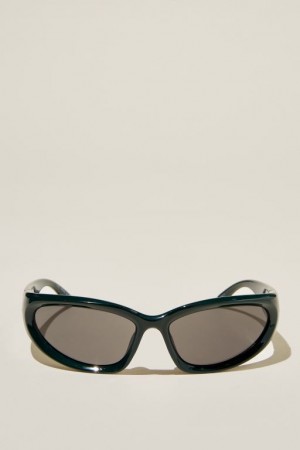 Gafas de Sol Cotton On The Millenium Hombre Verde Oscuro Negras | j7RxBAgbK32