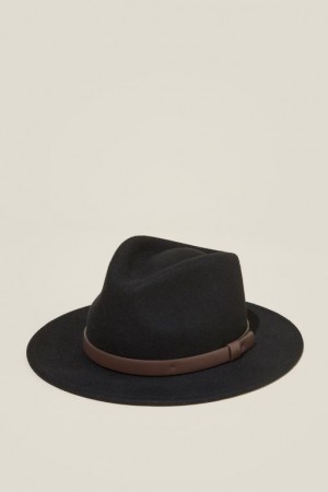 Gorras Cotton On Anchos Brim Felt Hombre Negras | sbV3BtWQSKA