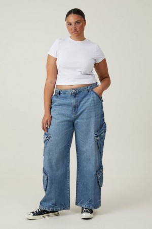 Jeans Cotton On Cargo Super Baggy Mujer Azules | sE4ieAsMVGZ