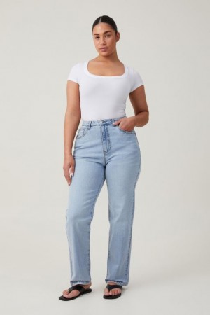 Jeans Cotton On Curvy Stretch Directo Mujer Azules | m3tqleacmxQ