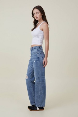 Jeans Cotton On Loose Directo Mujer Azules | 1SvCykO57SM