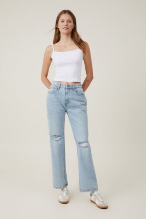 Jeans Cotton On Slim Directo Mujer Azules | JXvdCD57LSa