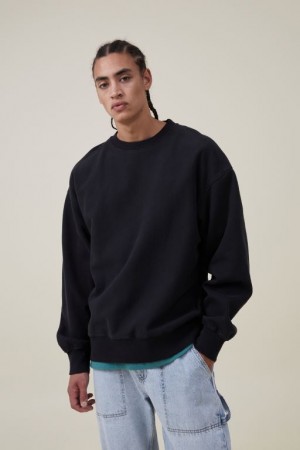 Jerséis Cotton On Oversized Crew Sueter Hombre Negras | 9DaKYjMbwRU