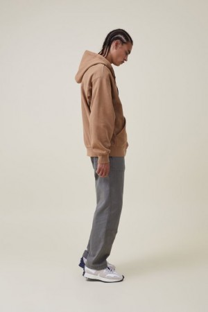 Jerséis Cotton On Oversized Zip Up Hoodie Hombre Burnt | u5EsEPBY2ZW