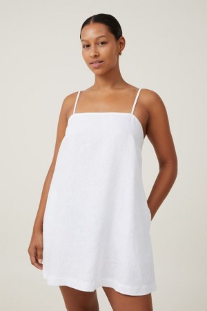 Mini Vestido Cotton On Frankie Linen Mujer Blancas | 1cJqQkRPgtt