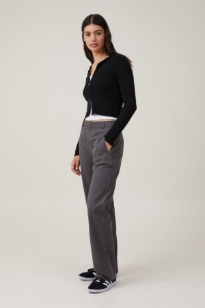 Pantalon Cotton On Bailey Mujer Gris Oscuro | PNbh6eQnG7B