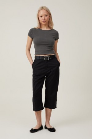 Pantalon Cotton On Capri Mujer Negras | 2cvBYbJNAYv