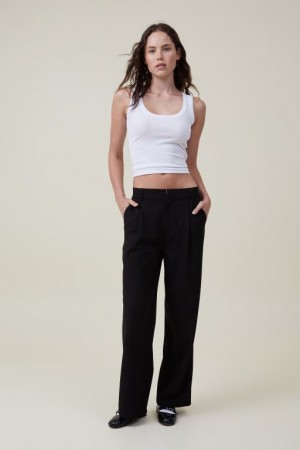 Pantalon Cotton On Jamie Suiting Mujer Negras | Ns9qvqq0l30