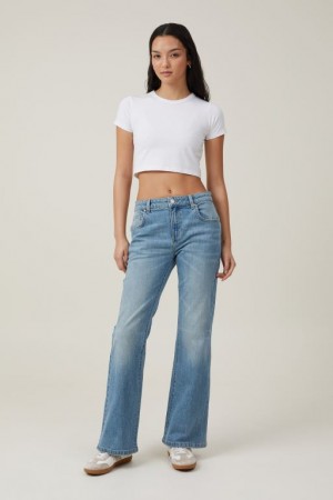 Pantalon Cotton On Stretch Bootcut Flare Jean Mujer Azules | uI8yq1sYqxY