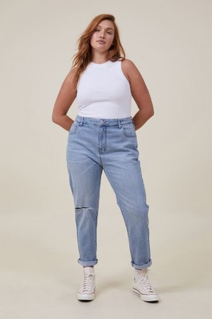 Pantalon Cotton On Stretch Mom Jean Mujer Azules | YxvGyrB8B2k