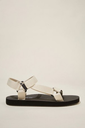 Sandalias Cotton On Correa Hombre Ecru | SqHQr0848LL