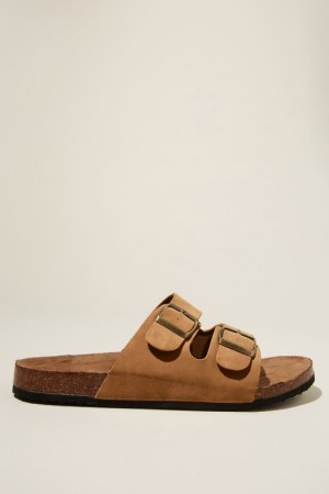 Sandalias Cotton On Double Hebilla Hombre Marrones | IMyWkhz7wSi