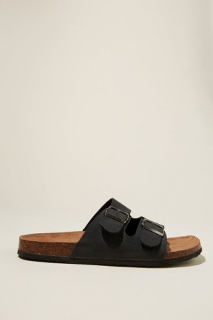 Sandalias Cotton On Double Hebilla Hombre Negras | nYowyaoSxOe