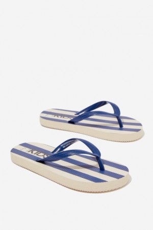 Sandalias Cotton On Printed Flip Flop Niña Rayadas Azul Marino | 14LglJUgb5E