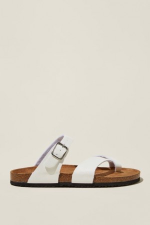 Sandalias Cotton On Rex Puntera Loop Chanclas Mujer Blancas | r9ydt5W55bj