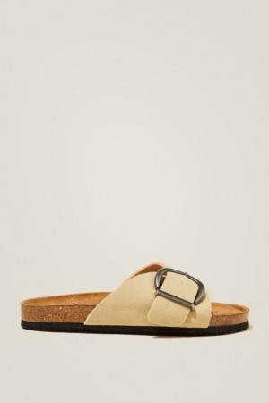 Sandalias Cotton On Rex Single Correa Chanclas Mujer Marrones | lpd1yQ8OKzY